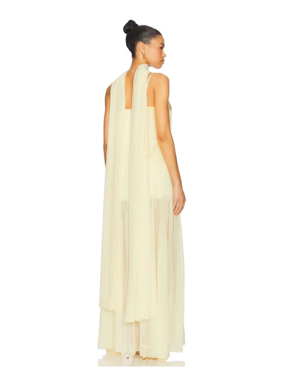 Show Me Your Mumu Dalia Maxi Dress in Pale Yellow - Picture 3 of 8